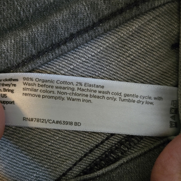 Eileen Fisher Gray Straight Leg Jeans Size XS - Picture 5 of 5